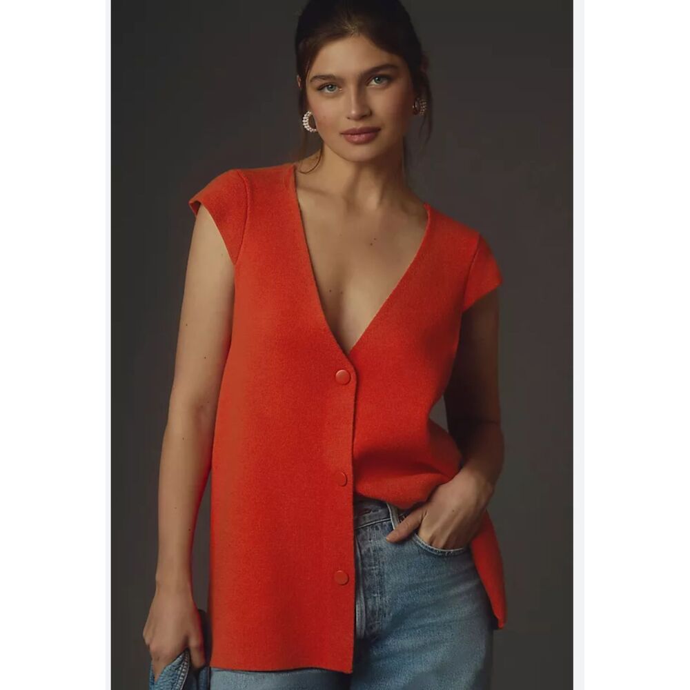 Anthropologie Willa Oversized Sweater Vest NWT